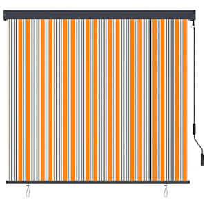 Roleta Žlutá a modrá 180 x 250 cm Textil a hliník - obrázek 2