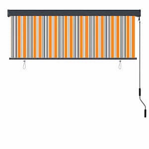 Roleta Žlutá a modrá 180 x 250 cm Textil a hliník - obrázek 3