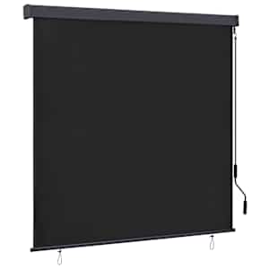 vidaXL Rulookardin Antratsiit 180 x 250 cm Kangas ja Alumiinium