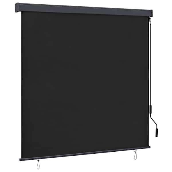 vidaXL Rulookardin Antratsiit 180 x 250 cm Kangas ja Alumiinium