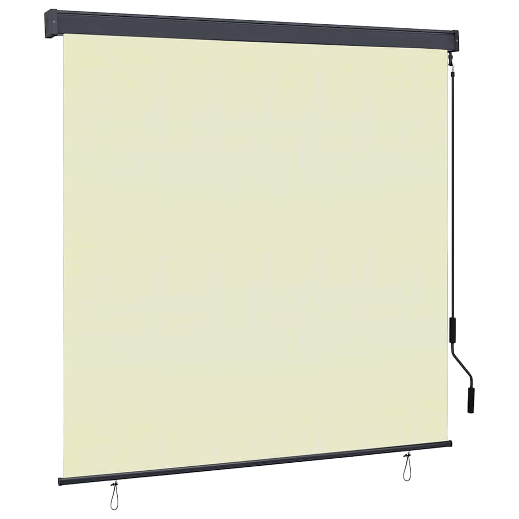 vidaXL Jaluzea Rulou de Exterior Dungi Crem 180 x 250 cm țesătură