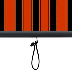 Roleta Oranžová a hnědá 180 x 250 cm Textil a hliník - obrázek 5