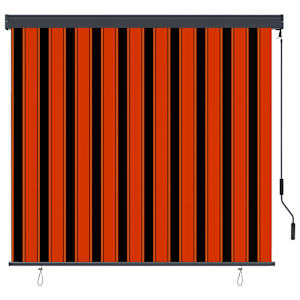 Roleta Oranžová a hnědá 180 x 250 cm Textil a hliník - obrázek 2