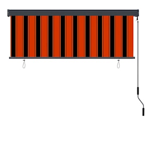 Roleta Oranžová a hnědá 180 x 250 cm Textil a hliník - obrázek 3
