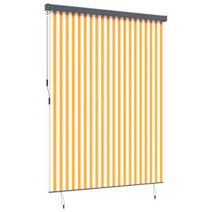 Roleta Bílá a oranžová 200 x 250 cm Textil a hliník - obrázek 3