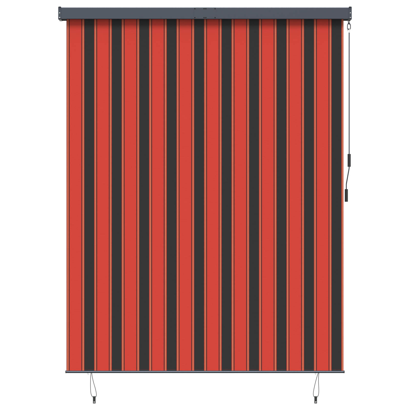 Rulookardin Oranž ja pruun 200 x 250 cm Kangas ja Alumiinium