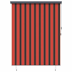 Rolo Oranžna in Rjava 200 x 250 cm Tkanina in aluminij