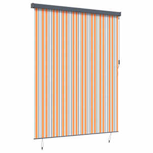 Roleta Žlutá a modrá 200 x 250 cm Textil a hliník - obrázek 2