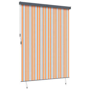 Roleta Žlutá a modrá 200 x 250 cm Textil a hliník - obrázek 3