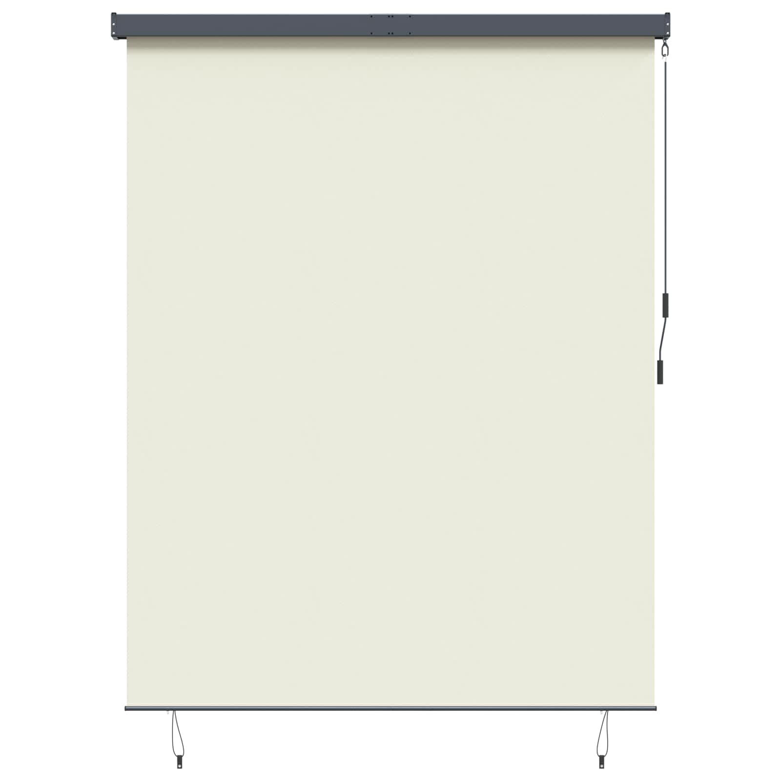 vidaXL Rulou textil Crem 200 x 250 cm Țesătură și Aluminiu