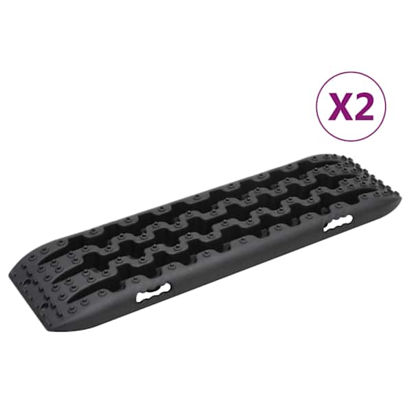vidaXL veoplaadid 2 tk, must, 106 x 30,5 x 7 cm, nailon