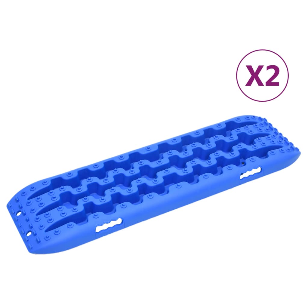 Planches de traction 2 pc Bleu 106x30,5x7 cm Nylon