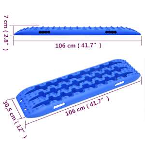 Vyprošťovací desky 2 ks modré 106 x 30,5 x 7 cm nylon - obrázek 8