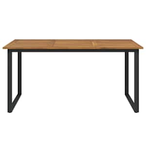 Zahradní stůl s nohami ve tvaru U 160x80x75 cm masivní akácie - obrázek 3