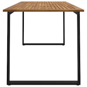 Zahradní stůl s nohami ve tvaru U 160x80x75 cm masivní akácie - obrázek 4