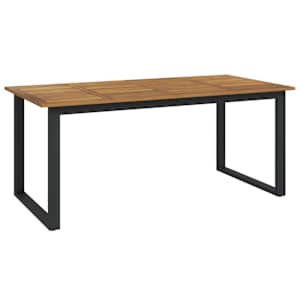 Zahradní stůl s nohami ve tvaru U 180x90x75 cm masivní akácie - obrázek 2