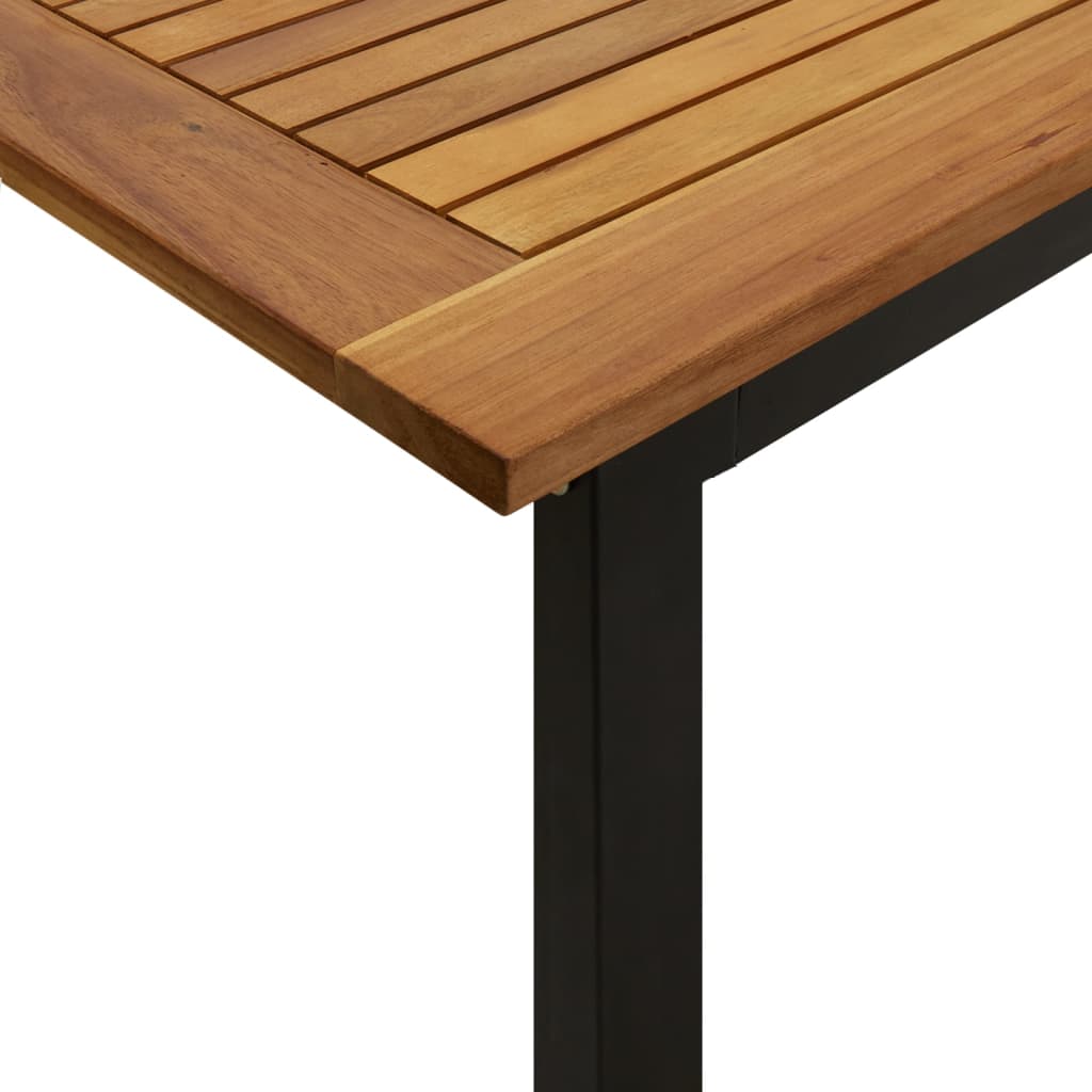 Garden Table With U-shaped Legs 180x90x75 Cm Solid Wood Acacia VidaXL 17 width=274