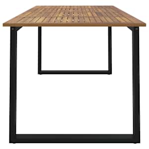 Zahradní stůl s nohami ve tvaru U 180x90x75 cm masivní akácie - obrázek 4