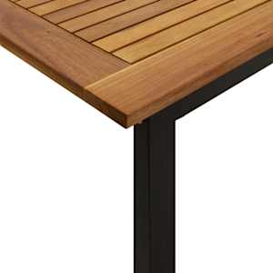 Zahradní stůl s nohami ve tvaru U 180x90x75 cm masivní akácie - obrázek 6
