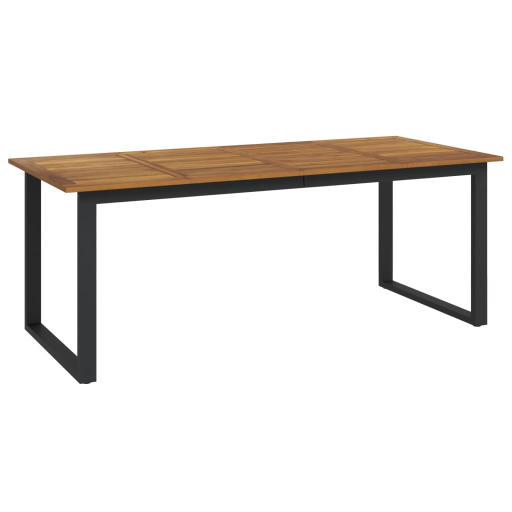 Thumbnail - vidaXL Gartentisch mit Beinen in U-Form 200x90x75 cm Massivholz Akazie