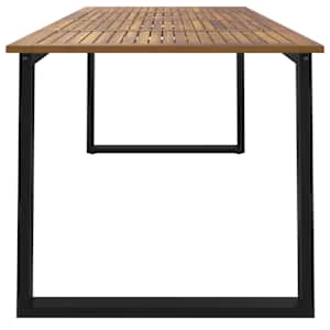Zahradní stůl s nohami ve tvaru U 200x90x75 cm masivní akácie - obrázek 4