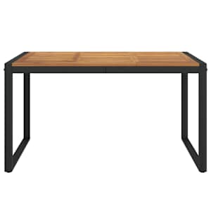 Zahradní stůl s nohami ve tvaru U 140x80x75 cm masivní akácie - obrázek 3