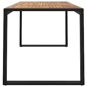 Zahradní stůl s nohami ve tvaru U 140x80x75 cm masivní akácie - obrázek 4