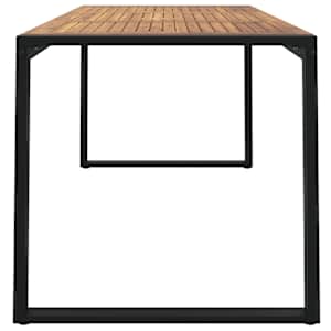 Zahradní stůl s nohami ve tvaru U 160x80x75 cm masivní akácie - obrázek 4
