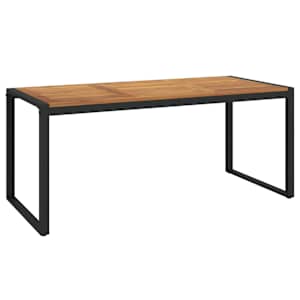 vidaXL aialaud U-kujuliste jalgadega, 180 x 90 x 75 cm, akaatsiapuit