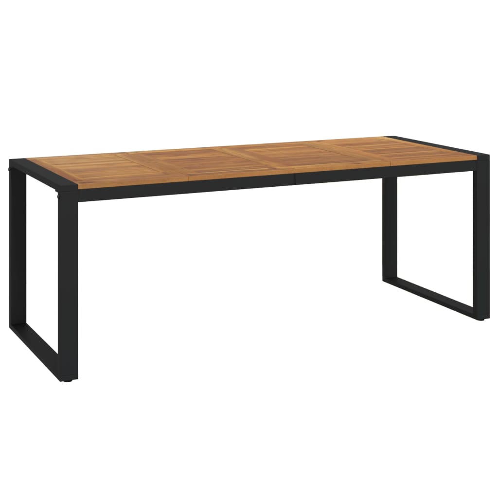 vidaXL Zahradní stůl s nohami ve tvaru U 200x90x75 cm masivní akácie