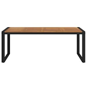 Zahradní stůl s nohami ve tvaru U 200x90x75 cm masivní akácie - obrázek 3
