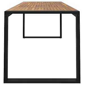 Zahradní stůl s nohami ve tvaru U 200x90x75 cm masivní akácie - obrázek 4