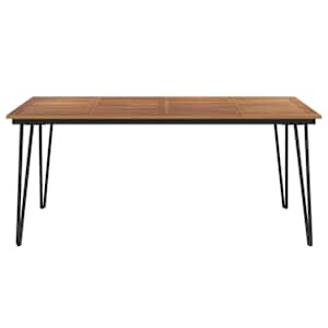 Zahradní stůl s nohami typu hairpin 180x90x75 cm masivní akácie - obrázek 3