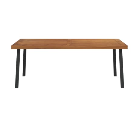 vidaXL Table de jardin 200x100x75 cm bois d'acacia solide