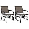 vidaXL liuglevad aiatoolid 2 tk, pruun, 61x76x87 cm, tekstileen/teras