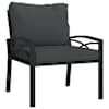 vidaXL aiatool hallide patjadega, 68 x 76 x 79 cm, teras