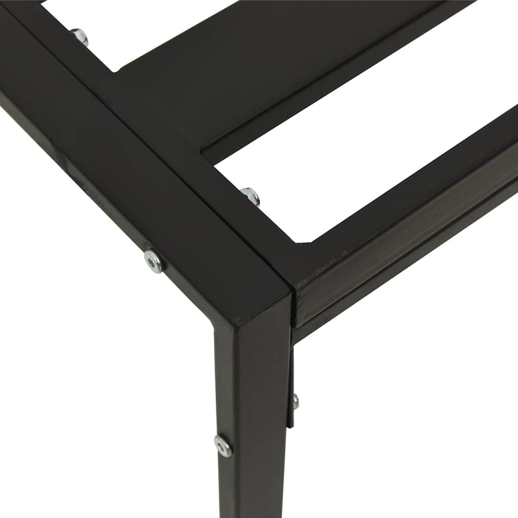 Garden Coffee Table Black 60x60x35 Cm Steel VidaXL 15 width=274