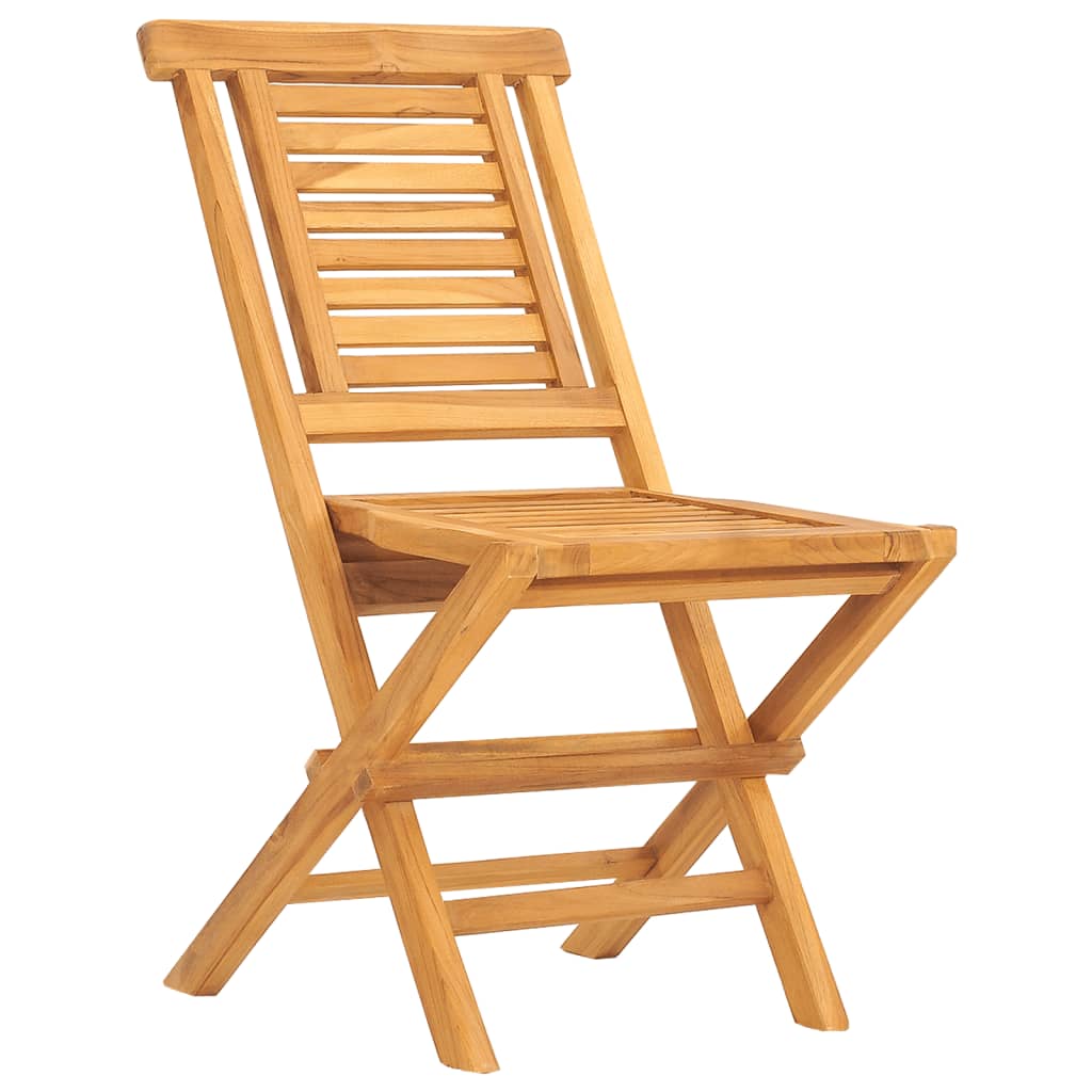 Thumbnail - vidaXL Gartenstühle 2 Stk. Klappbar 47x63x90 cm Massivholz Teak
