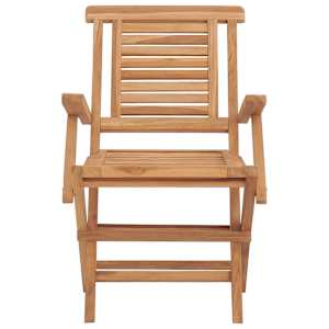 Skládací zahradní židle 2 ks 56x63x90 cm masivní teakové dřevo - obrázek 4