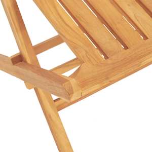 Skládací zahradní židle 2 ks 47x47x89 cm masivní teakové dřevo - obrázek 7