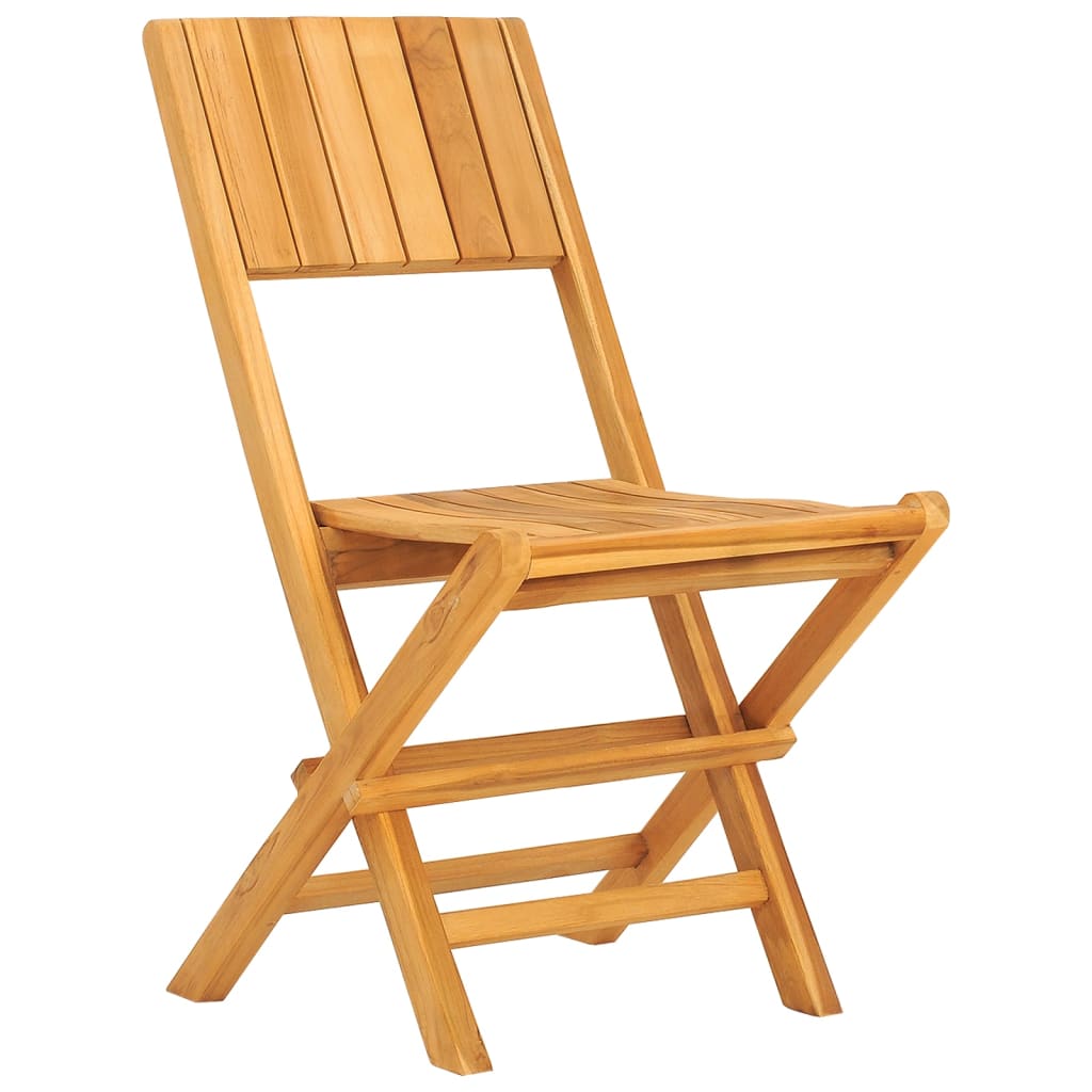 Thumbnail - vidaXL Gartenstühle 2 Stk. Klappbar 47x61x90 cm Massivholz Teak