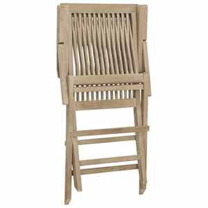 Skládací zahradní židle 2 ks šedé 56 x 61 x 89 cm masivní teak - obrázek 6