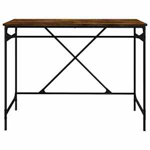 Psací stůl kouřový dub 100x50x75 cm kompozitní dřevo a železo - obrázek 5