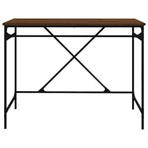Psací stůl hnědý dub 100 x 50 x 75 cm kompozitní dřevo a železo - obrázek 5