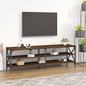 TV skříňka hnědý dub 160 x 40 x 50 cm kompozitní dřevo - obrázek 1
