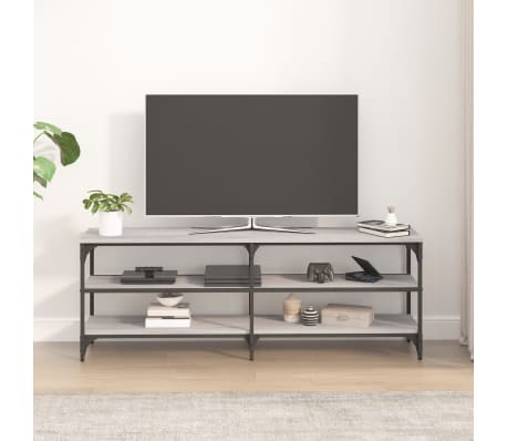 vidaXL TV-benk grå sonoma 140x30x50 cm konstruert tre