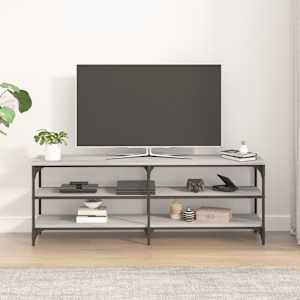 vidaXL Televizoriaus spintelė, pilka ąžuolo, 140x30x50cm, mediena