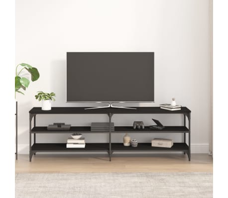 vidaXL Έπιπλο Τηλεόρασης Μαύρο 160x30x50 εκ. από Επεξεργασμένο Ξύλο