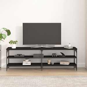 vidaXL Έπιπλο Τηλεόρασης Μαύρο 160x30x50 εκ. από Επεξεργασμένο Ξύλο