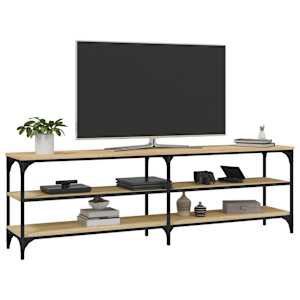 TV skříňka dub sonoma 160 x 30 x 50 cm kompozitní dřevo - obrázek 4
